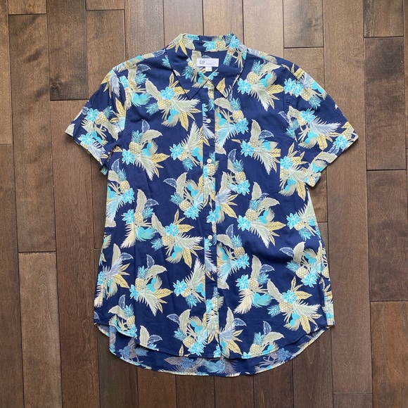 Gap tropical shirt. Size Medium. Multicolour. - Picture 2 of 7